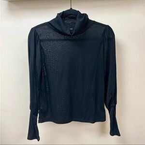 Favlux black turtleneck shirt size medium